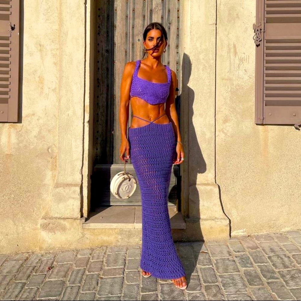 JBD Apparel Ion Top and Skirt Set - Purple - Picture 4 of 10